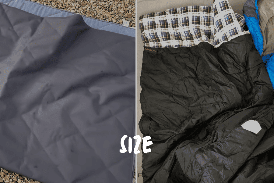 Camping Blankets Vs. Sleeping Bags: Size 