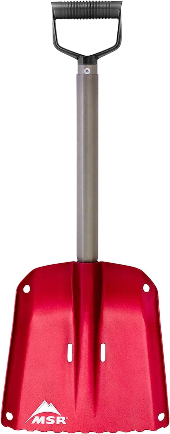 MSR Operator D-Handle Snow Shovel Red