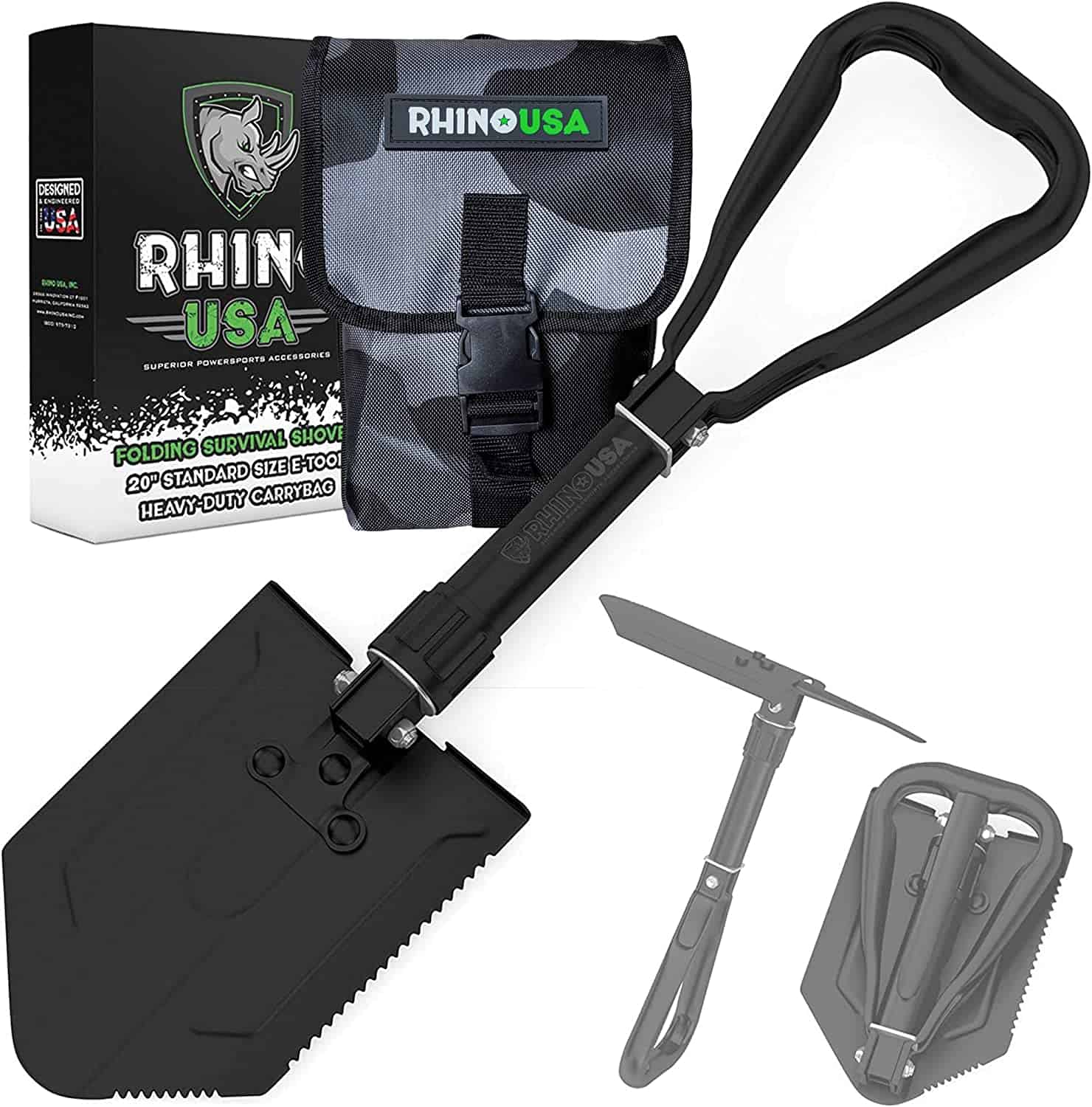 Rhino USA Folding Survival Shovel