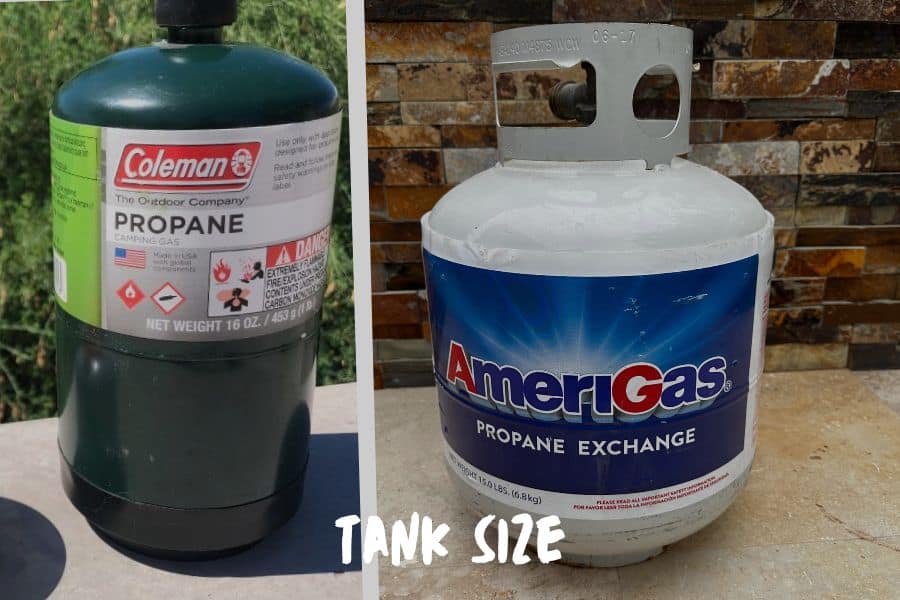 Camping Propane Tank Sizes