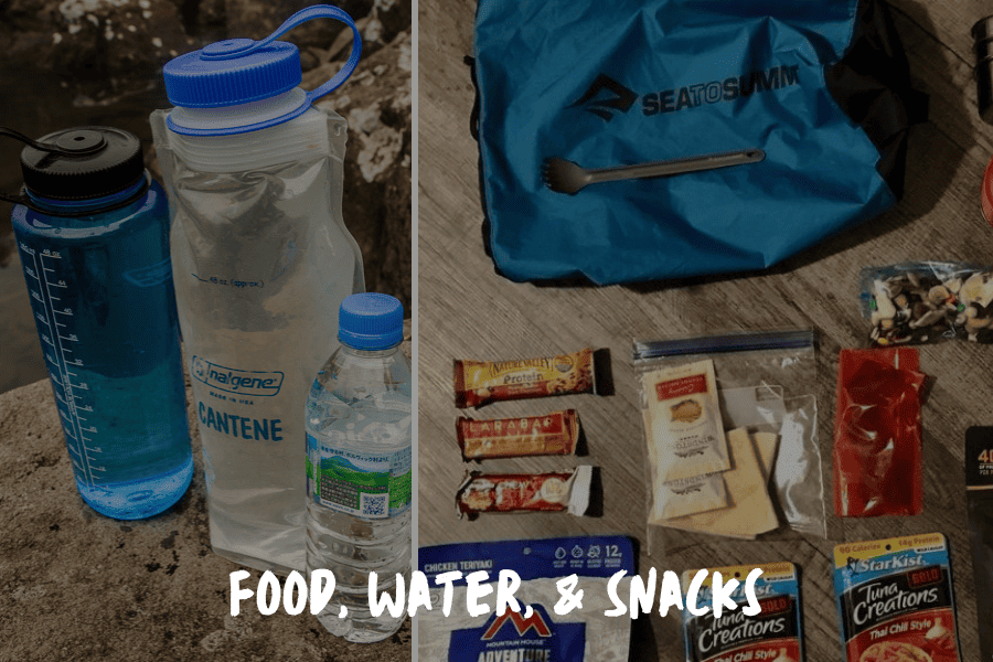 Food, Water, & Snacks