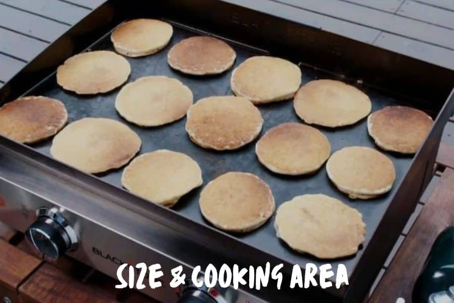 Size & Cooking Area