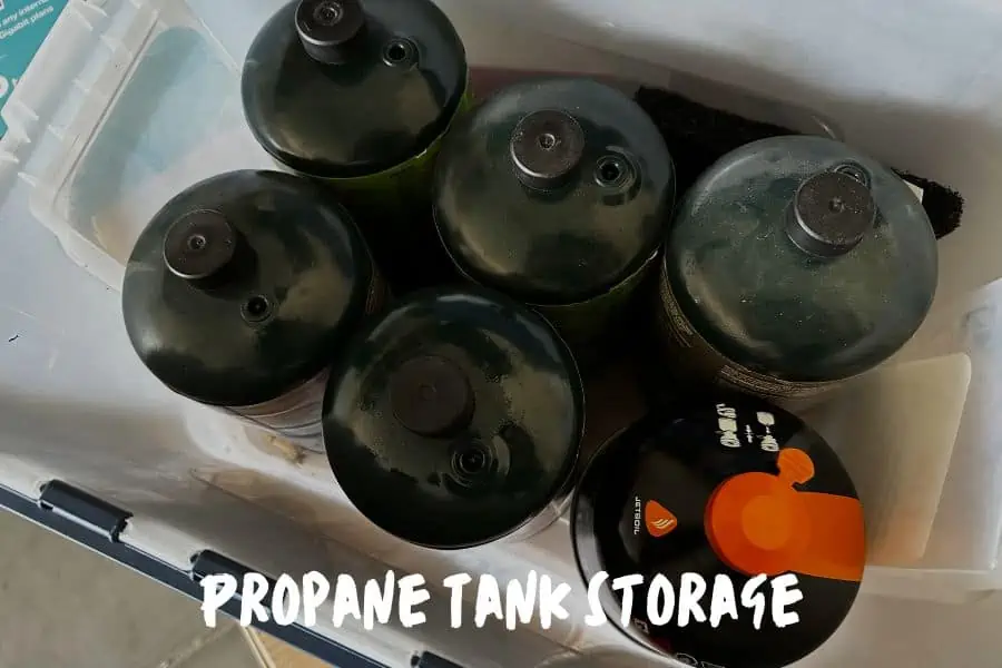 propane tank storage