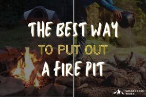 best way to put out a fire pit