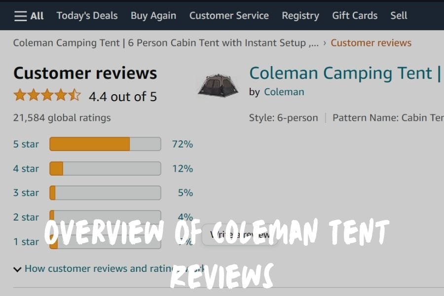 Overview Of Coleman Tent Reviews