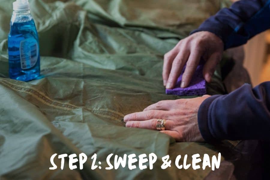Step 2: Sweep & Clean