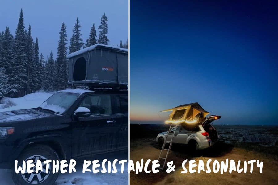 Best Rooftop Tent: Weather Resistance & Seasonality
