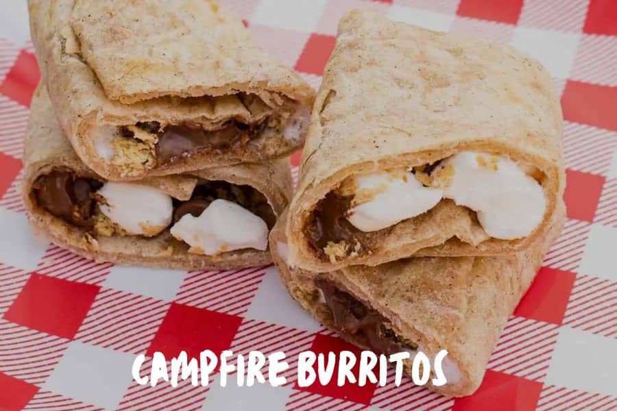 Campfire Dessert Burritos