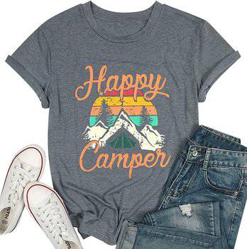 Happy Camper Graphic T-shirt