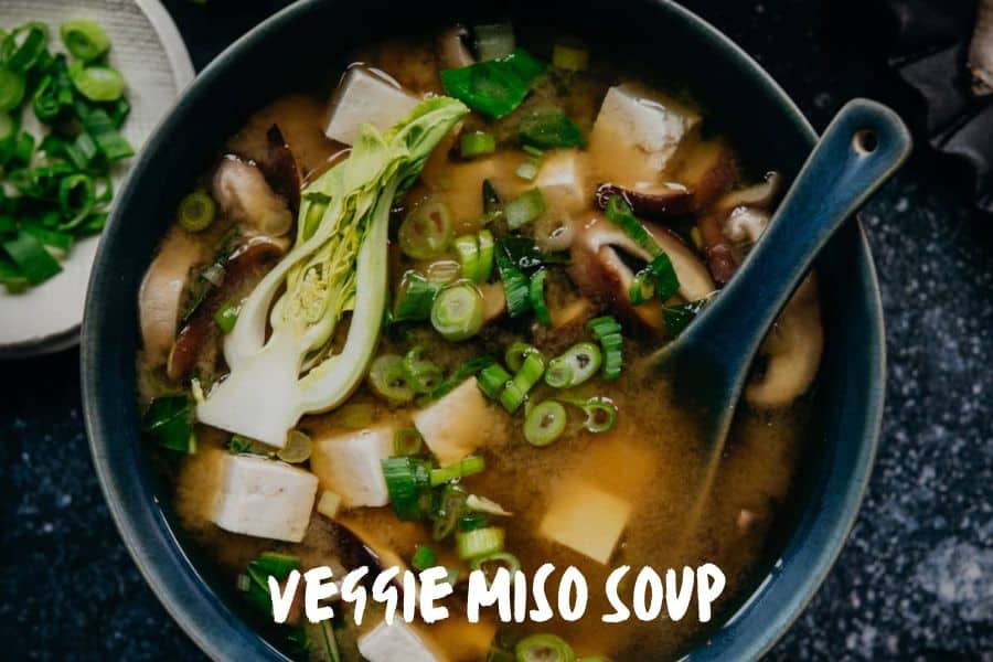 Best Camping Lunch Ideas: Veggie Miso Soup
