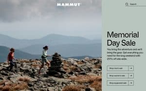 Mammut Memorial Day Sale