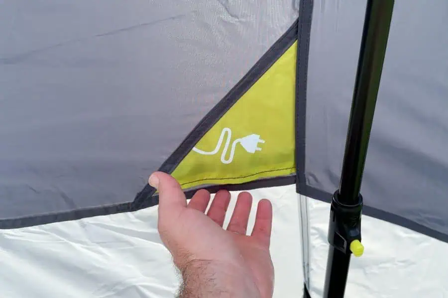 Great additional features like a power cord pass-through