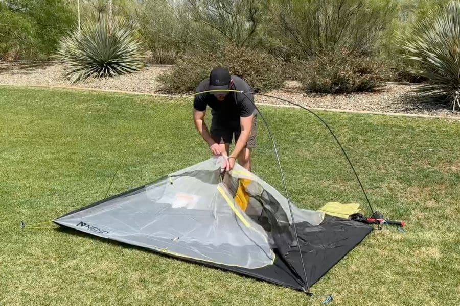 The NEMO Hornet OSMO 2P only took me about 5 mins to setup end to end