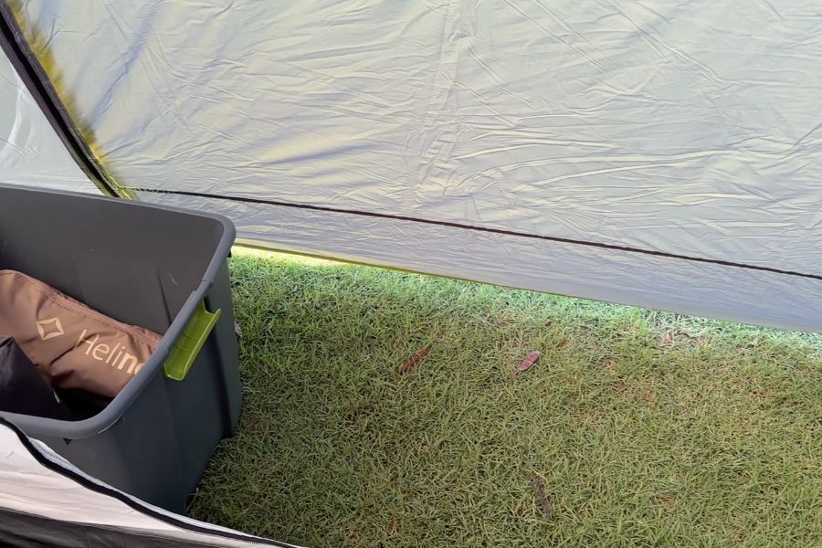 We also enjoy the extra vestibule storage space the full rainfly provides